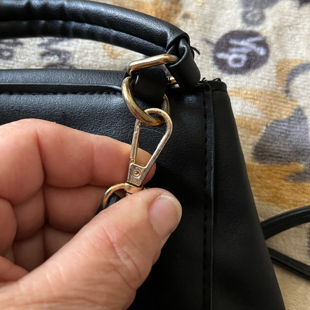 Bebe Euc Black Mini Backpack - image 6